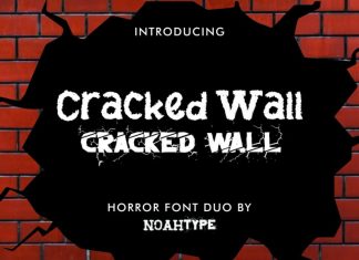 Cracked Wall Display Font