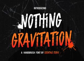 Nothing Gravitation Display Font