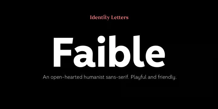 Faible Sans Serif Font
