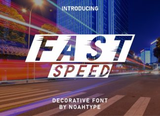 Fast Speed Display Font
