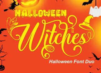 Halloween Witches Calligraphy Font