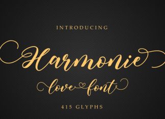 Harmonie Calligraphy Font
