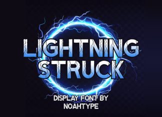 Lightning Struck Display Font