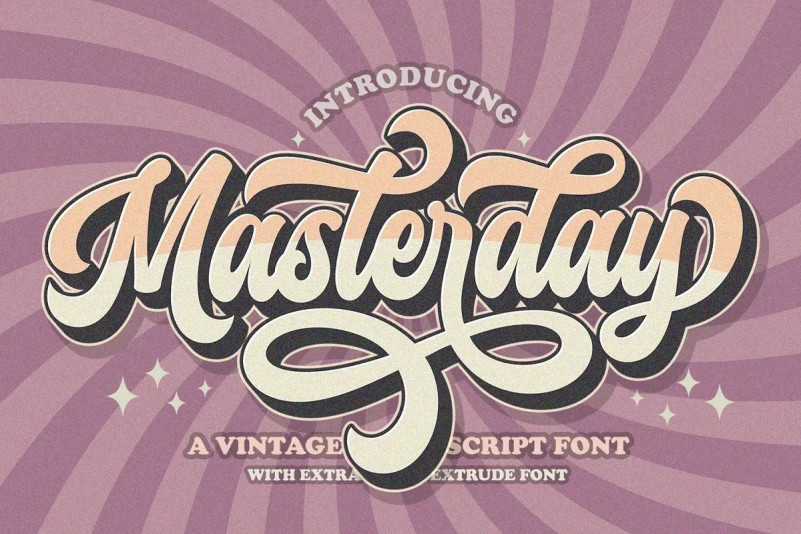 Masterday Script Typeface