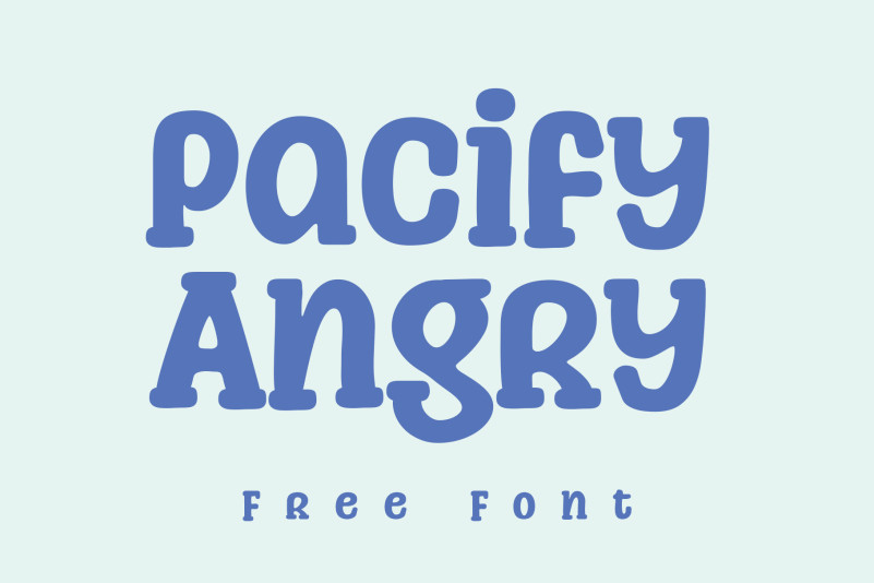 Pacify Angry Display Font