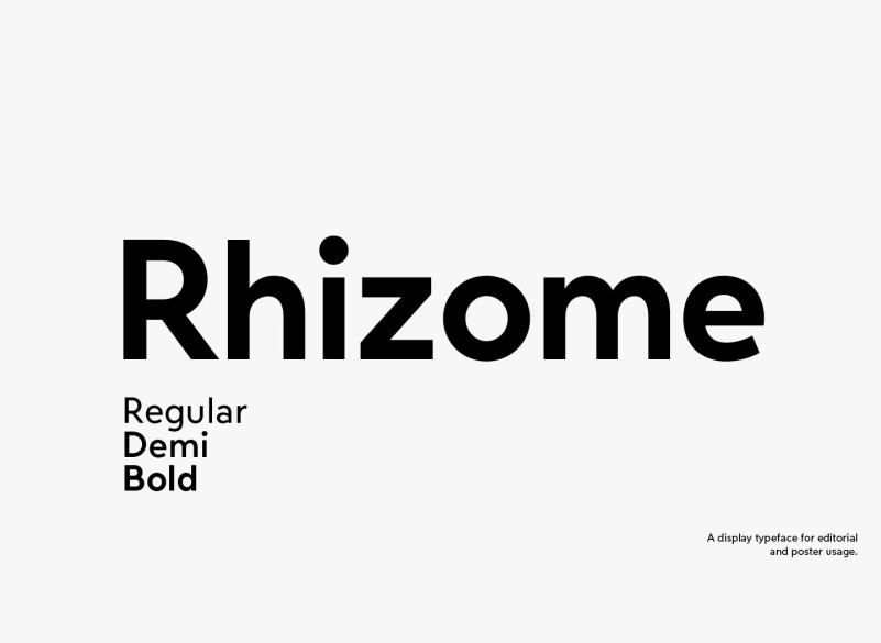 Rhizome Sans Serif Font