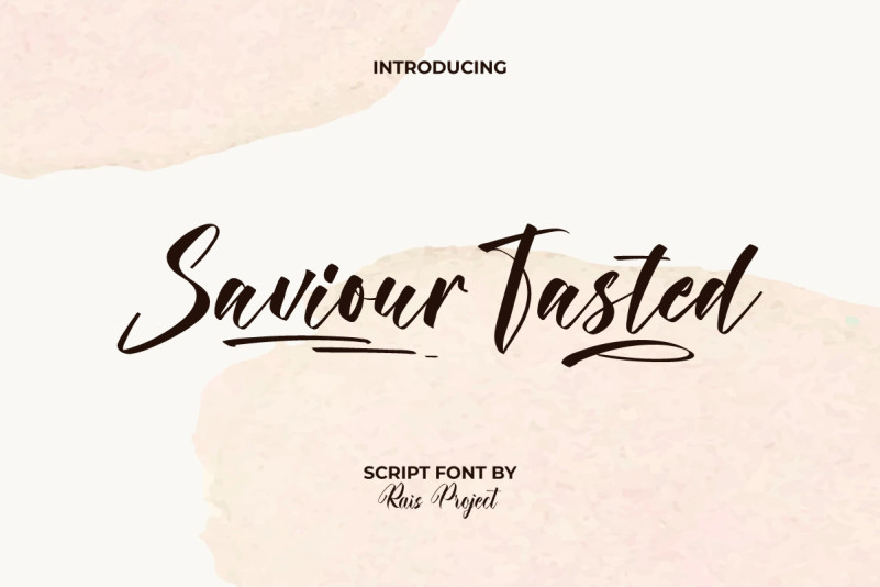 Saviour Tasted Script Font