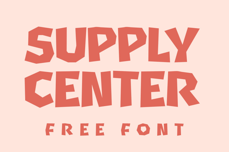 Supply Center Display Font