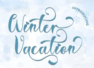 Winter Vacation Script Font
