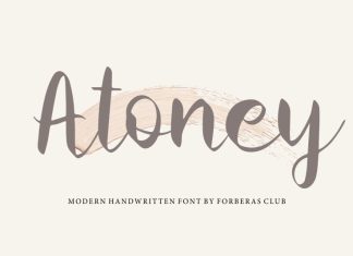 Atoney Script Font