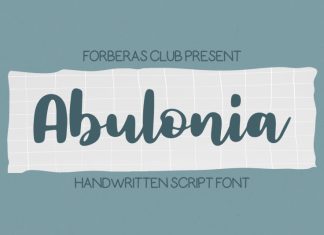 Abulonia Script Font