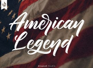 American Legend Brush Font