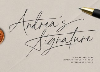 Andreas Signature Font