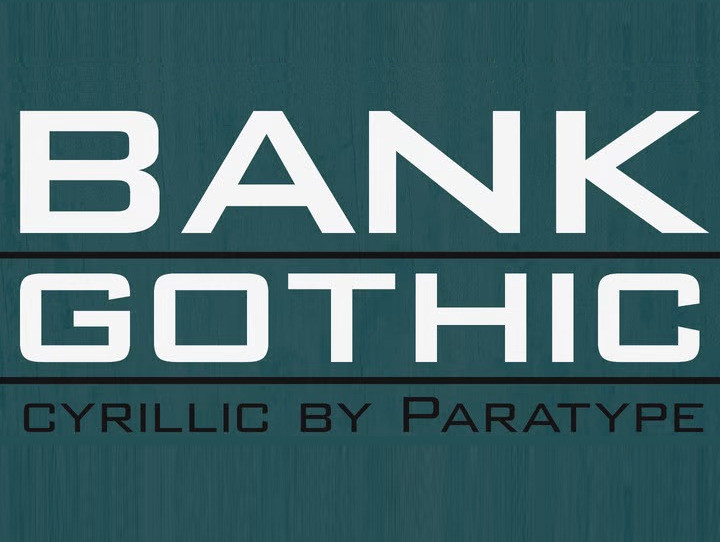 Bank Gothic Font Download Free Font, 49% OFF