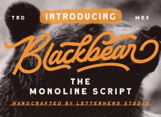 Blackbear Script Font