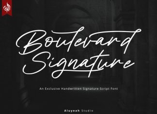 Boulevard Signature Font