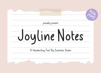 Joyline Notes Handwritten Font