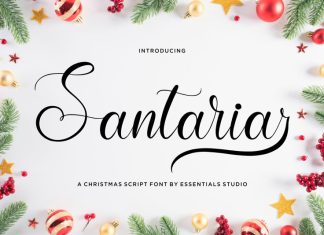 Santaria Calligraphy Font