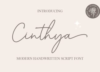 Cinthya Script Font