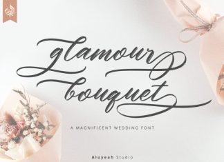 Glamour Bouquet Brush Font