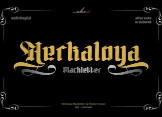 Herkaloya Blackletter Font