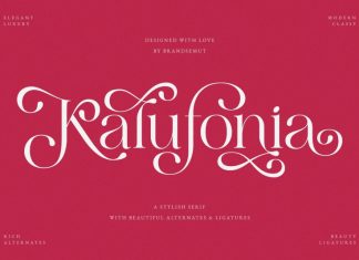 Kalufonia Serif Font
