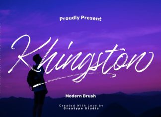 Khingston Brush Font
