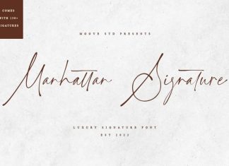 Manhattan Signature Typeface