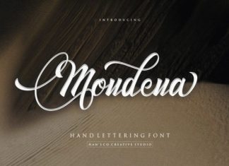 Mondena Calligraphy Font