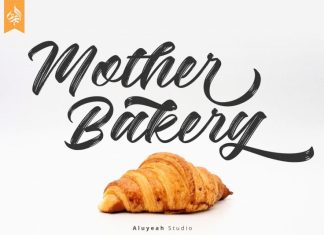 Mother Bakery Brush Font
