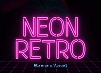 Neon Retro Display Font