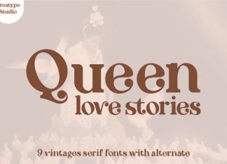 Queen Love Stories Serif Font