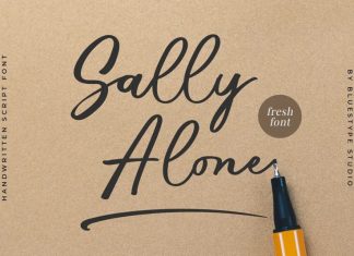 Sally Alone Script Font