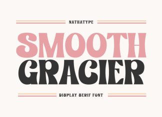 Smooth Gracier Display Font