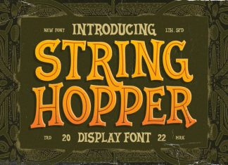 String Hopper Display Font