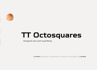 TT Octosquares Sans Serif Font