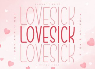 Lovesick Display Font