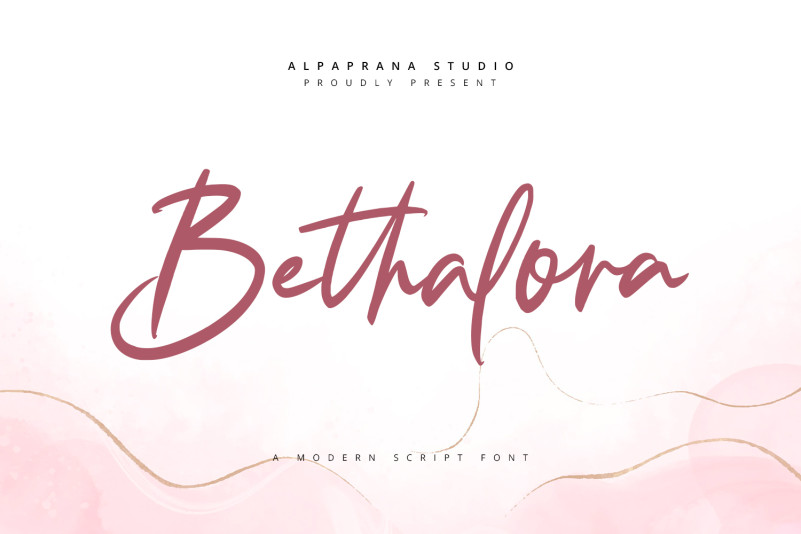 Bethalora Script Font