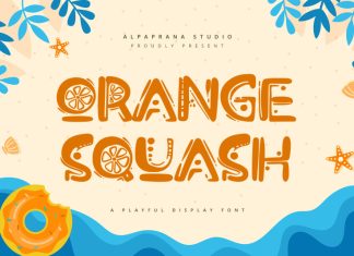 Orange Squash Display Font