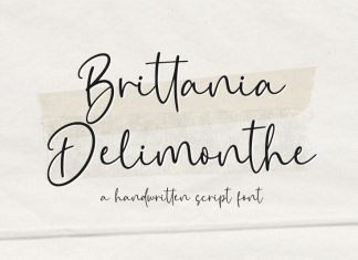 Brittannia Delimonthe Script Font