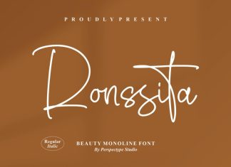 Ronssita Handwritten Font