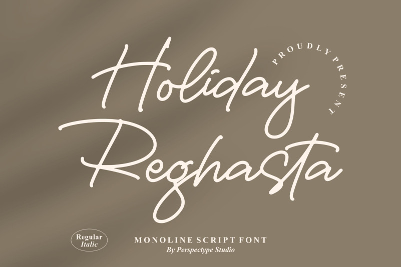 Holiday Reghasta Handwritten Font