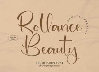 Rollance Beauty Brush Font