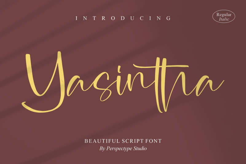 Yasintha Script Font