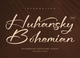 Huhansky Bohemian Script Font