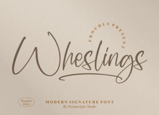 Wheslings Script Font