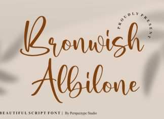 Bronwish Albilone Script Font