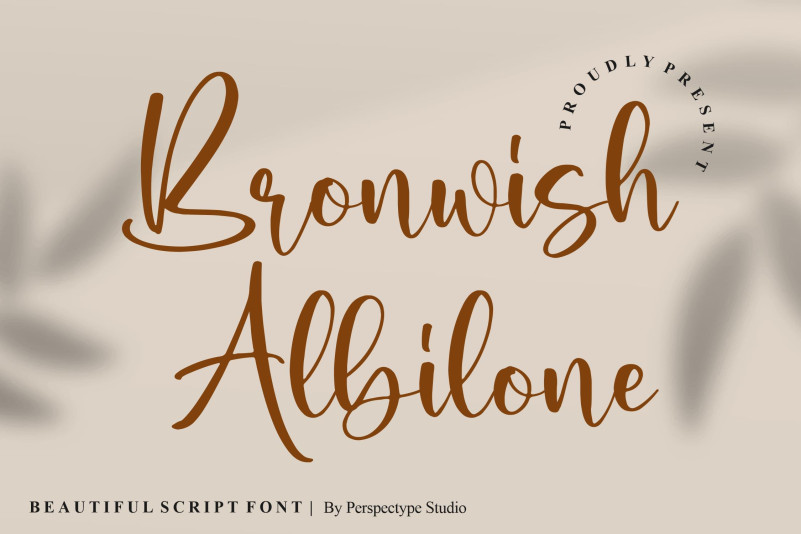 Bronwish Albilone Script Font