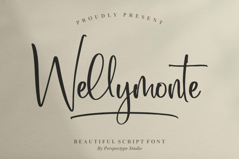 Wellymonte Script Font