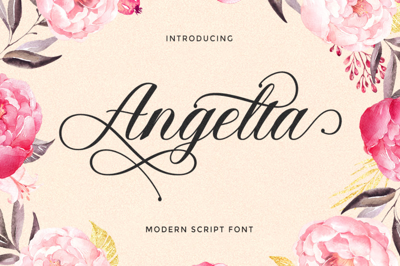New Free Calligraphy Fonts – Angelta Font – Download Now